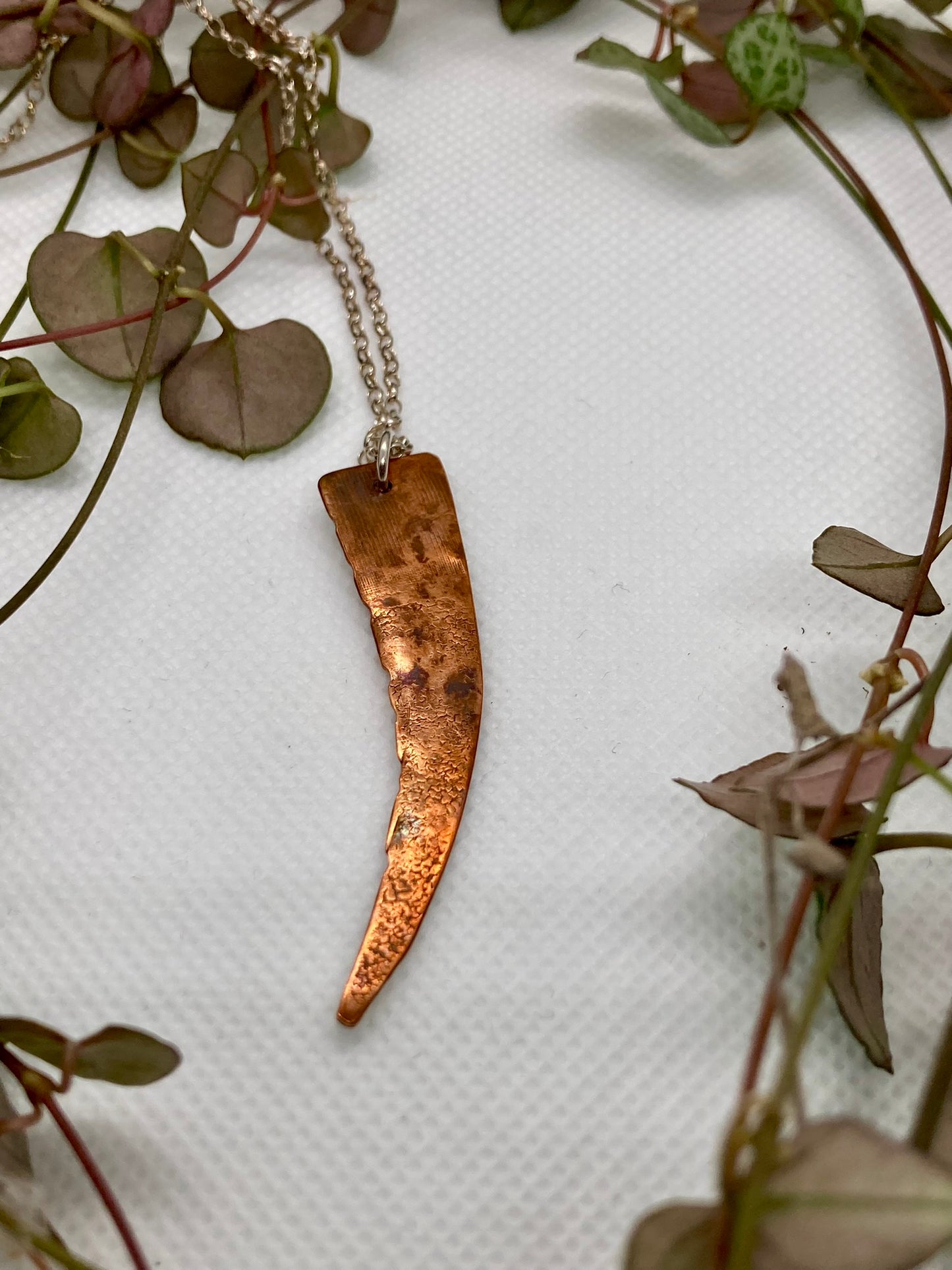 Copper and Silver Pendant